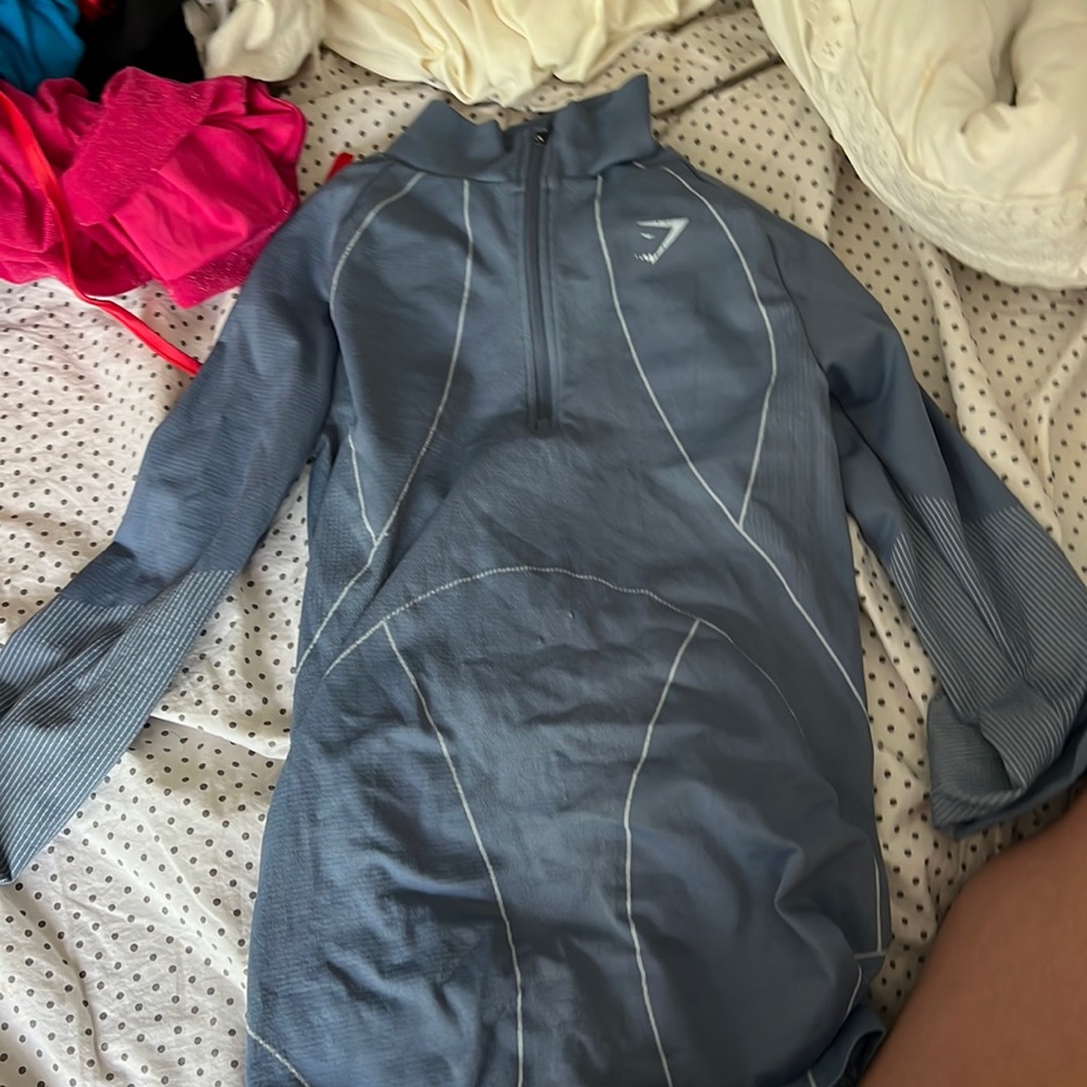 GymShark Shirt Blue Never Worn Size medium